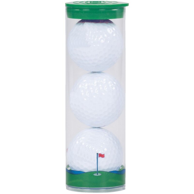 3 Ball Clear Tube W/ Titleist Pro V1 Golf Balls - 1