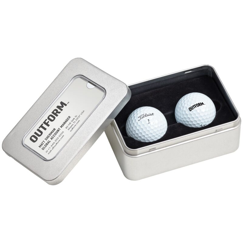Titleist TruFeel 2-Golf Ball Business Card Tin - 2